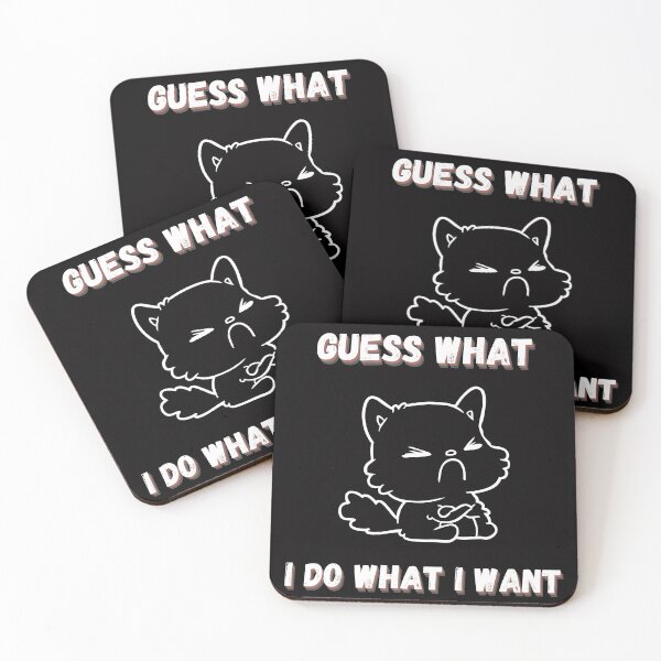 Item preview, White Cat Guess What Do What I Want designed and sold by Beluved.