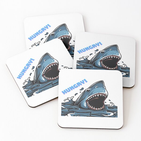 Item preview, Hungry Shark Sticker designed and sold by Farage Art.