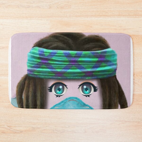 Item preview, Cute hippie style girl with headband and mask designed and sold by Sonia dutta_art.