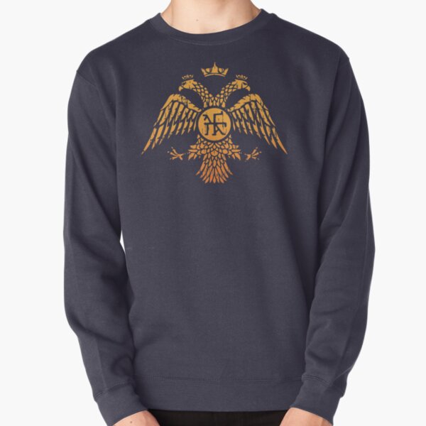 Byzantine Eagle Symbol Flag Pullover Sweatshirt