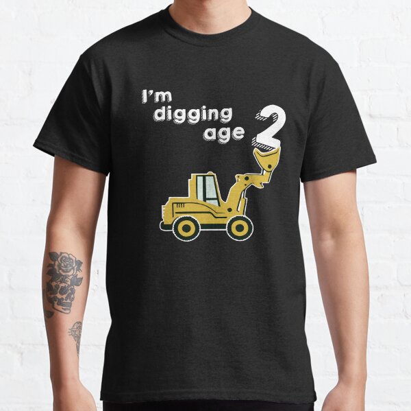 Kids 2nd Birthday Gift I'm Digging Age 2 Cute Youth B Day Gift  Classic T-Shirt