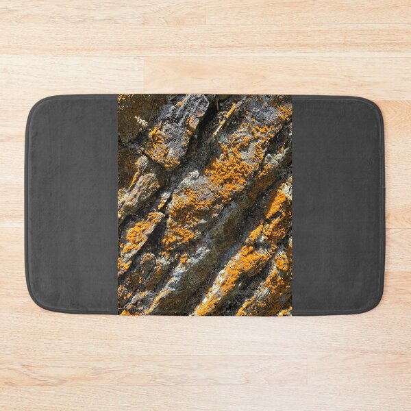 Item preview, Orange Moss Lichens Stone Wall Photography designed and sold by IBMClothing.