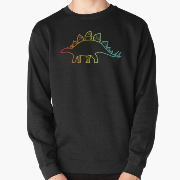 Rainbow Stegosaurus | Cute Dinosaur Pullover Sweatshirt