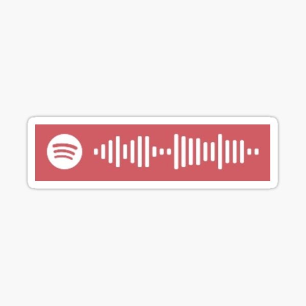 Fade Into You Mazzy Star Song Spotify Scan Code Sticker By Bianeckaaa Redbubble - beach baby bom iver roblox id