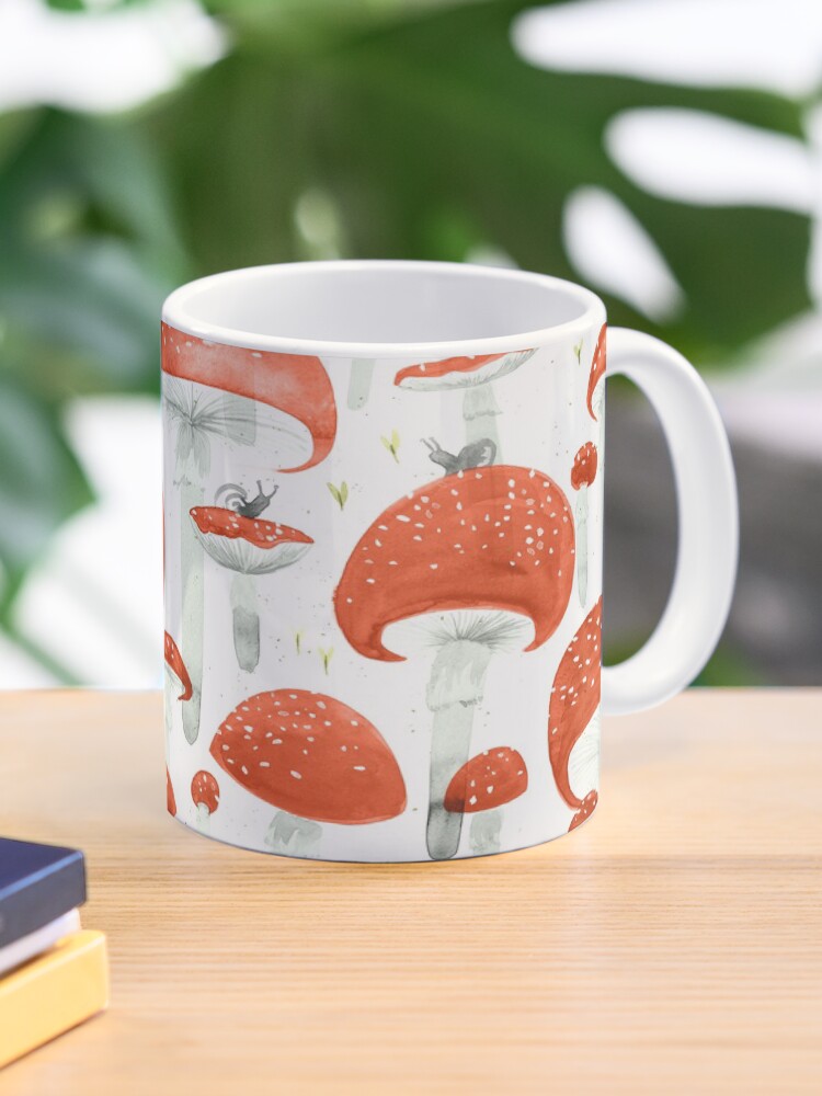 Thumbnail 1 of 6, Coffee Mug, Mycelium Fruiting Bodies by Friztin designed and sold by friztin.