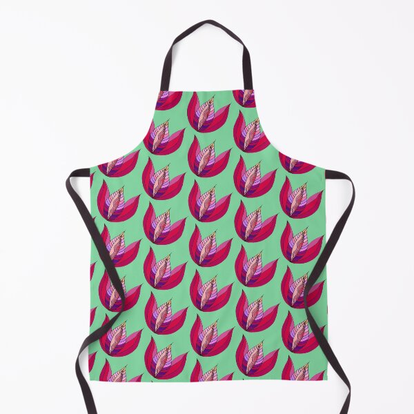 Item preview, Purple Tulip Pattern on Mint Green Background designed and sold by CarolineLembke.