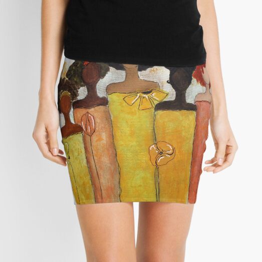 Sistahs Stand Golden/Stand Together Mini Skirt