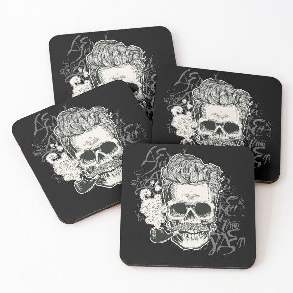 Item preview, skull with smoking pipe - Awesome skull lover Gift designed and sold by Teenation9.