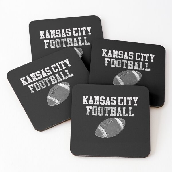 Vintage Kansas City Football Coasters (Set of 4)