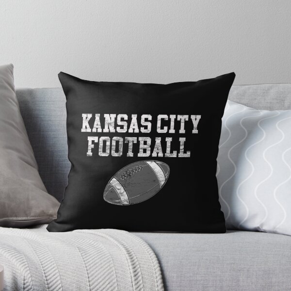 Vintage Kansas City Football Throw Pillow
