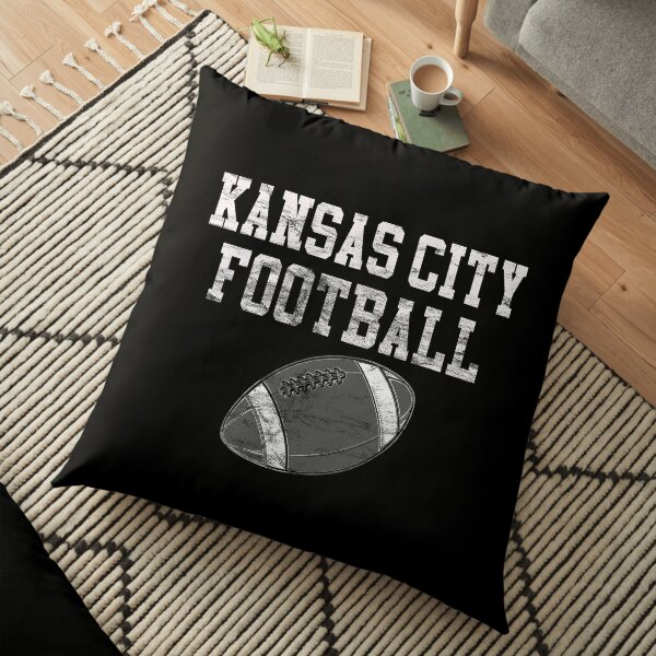 Vintage Kansas City Football Floor Pillow