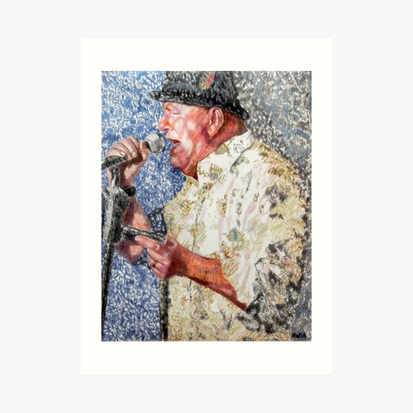 Slowblow Dave of the Voodoo Sheiks at the Half Moon Putney Art Print