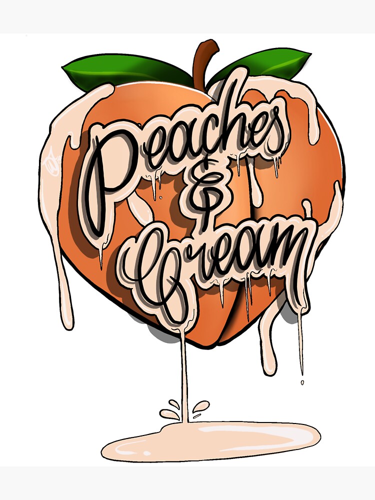 Thumbnail 3 of 3, Sticker, Peaches and Cream designed and sold by Michaelmodified.
