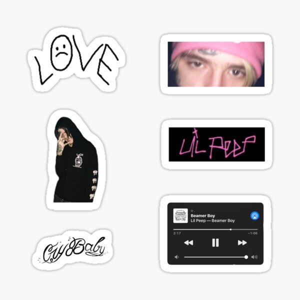 Aesthetic Lil Peep Sticker Packs Sticker For Sale By Shauna220