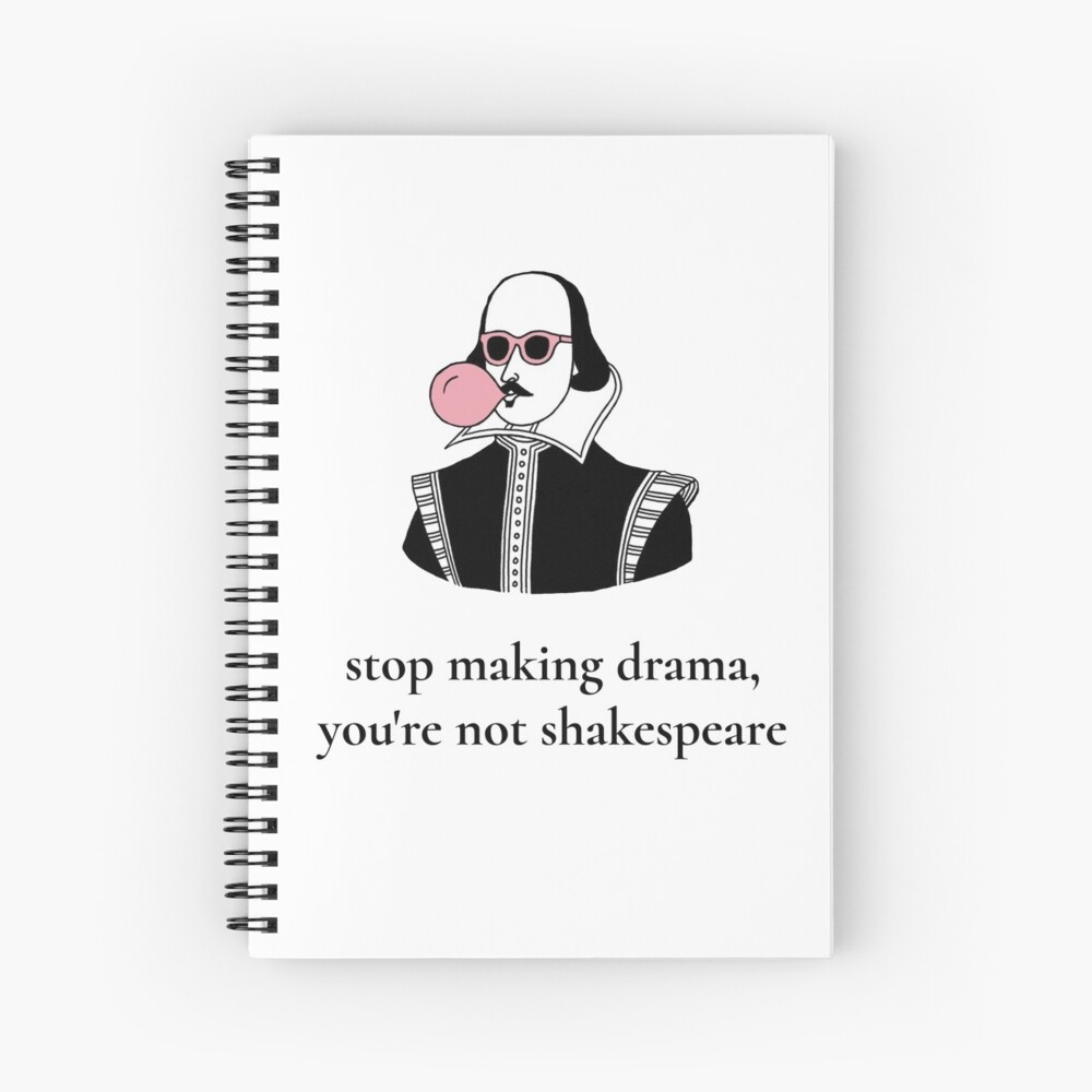 Dramatic Shakespeare Spiral Notebook