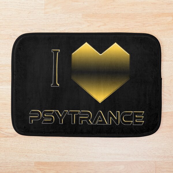 Item preview, I Love Psytrance - Gold / Yellow designed and sold by NoMatterLab.