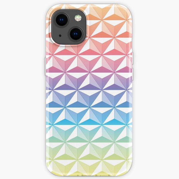 Geodesic Sphere, Rainbow iPhone Soft Case