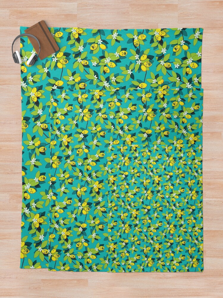 Alternate view of Lemongrab Tree Pattern Throw Blanket