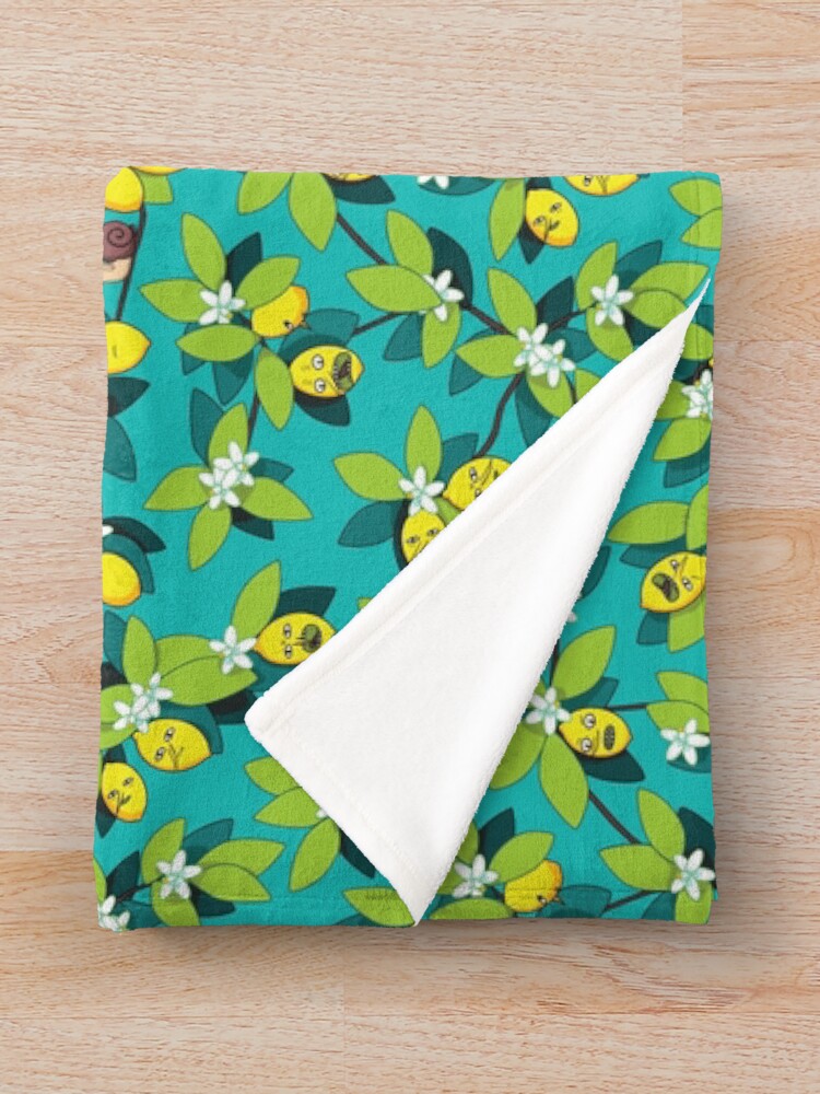 Alternate view of Lemongrab Tree Pattern Throw Blanket