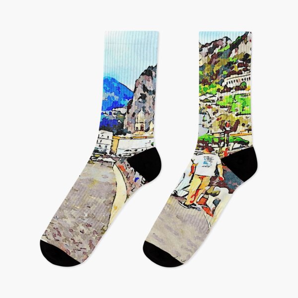Item preview, Amalfi: view of the village with the coast and the mountain from pier designed and sold by Giuseppe Cocco.
