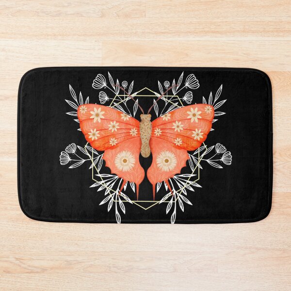 Item preview, Folk art pink butterfly  designed and sold by Prita-D.