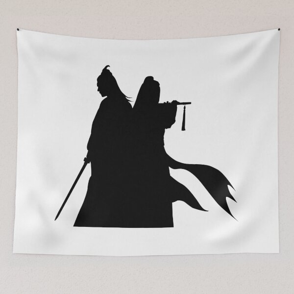 Item preview, Untamed Lan Wangji and Wei Wuxian Silhouette designed and sold by monikoalart.