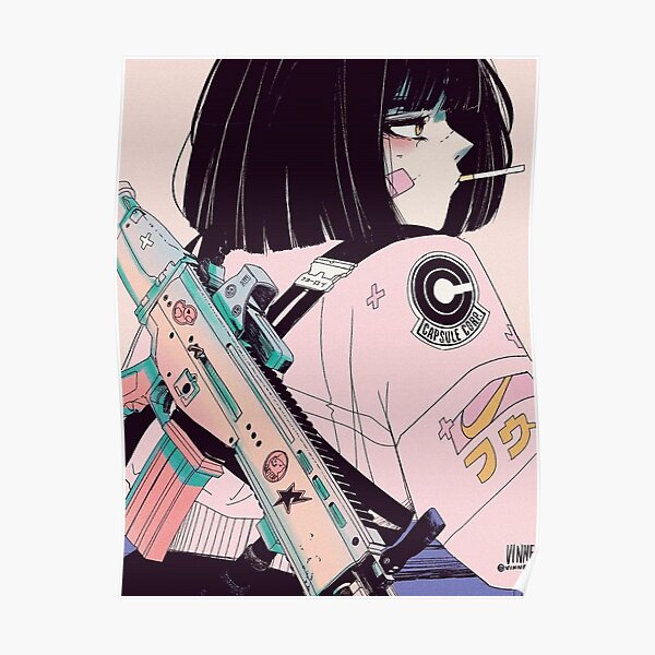 Cyberpunk girl Poster