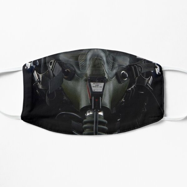 Fighter Jet Pilot Helmet Flat Mask