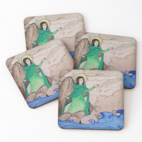 Item preview, St. Dymphna designed and sold by CoffeenVespers.