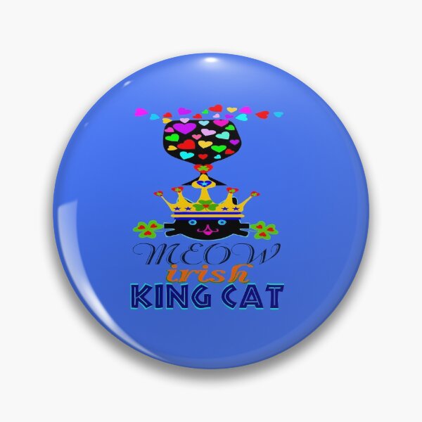 Item preview, ☘❤️Irish Shamrock Crowned King Cat-Cool St. Patrick's Day Gift? designed and sold by Fantabulous.