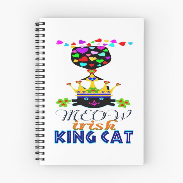 Item preview, ☘❤️Irish Shamrock Crowned King Cat-Cool St. Patrick's Day Gift? designed and sold by Fantabulous.