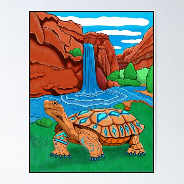 Item preview, Southwestern Turtle Painting designed and sold by Caummon Thread.