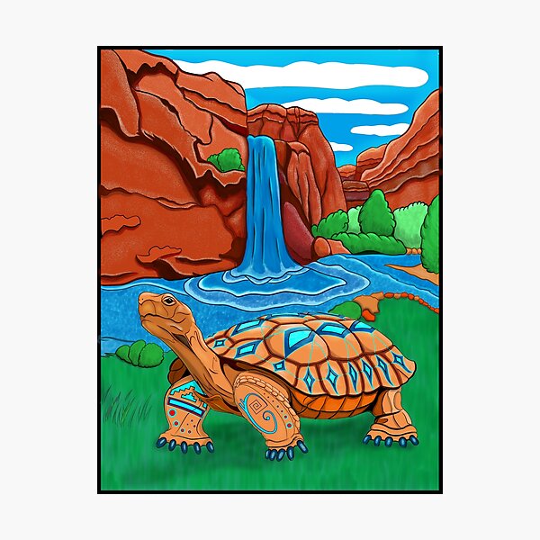 Item preview, Southwestern Turtle Painting designed and sold by Caummon Thread.