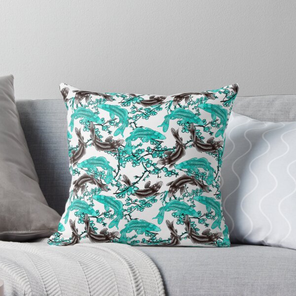 Item preview, turquoise chinese fish designed and sold by AvotArt.