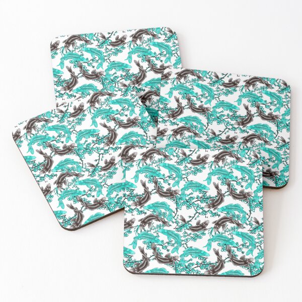 Item preview, turquoise chinese fish designed and sold by AvotArt.