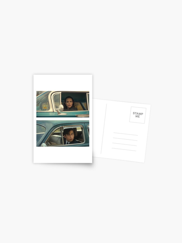 Vanya And Five Drive Past Each Other Umbrella Academy Meme Template Postcard By Digitul Redbubble