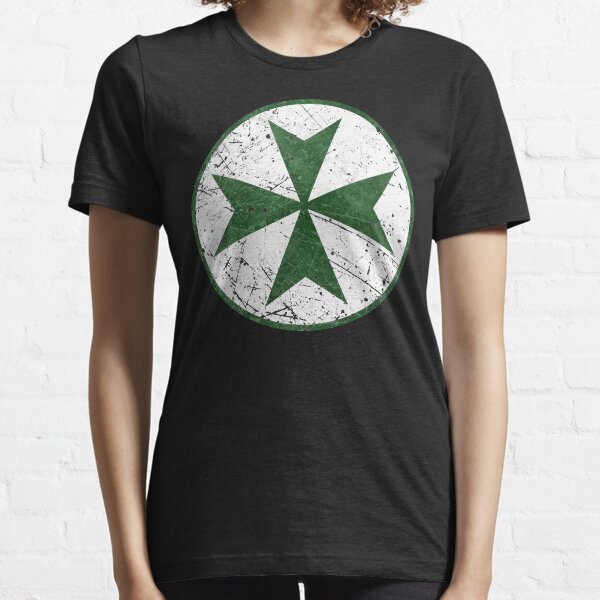 Order of Saint Lazarus Green Cross Essential T-Shirt