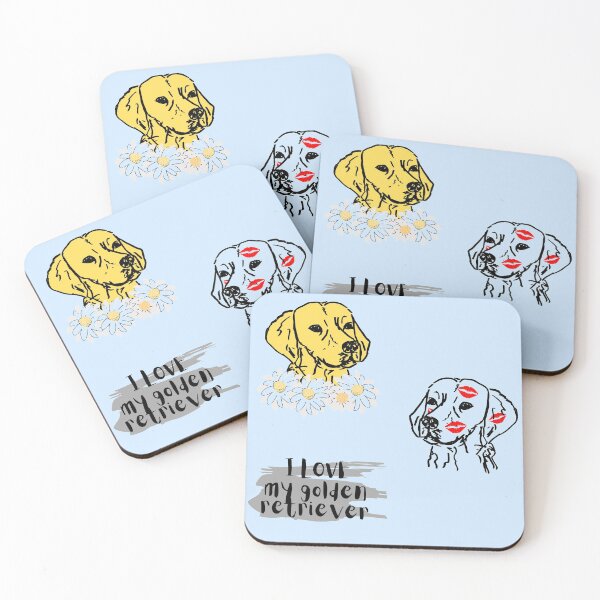 Item preview, Golden retriever sticker pack designed and sold by NinaBetterNot.