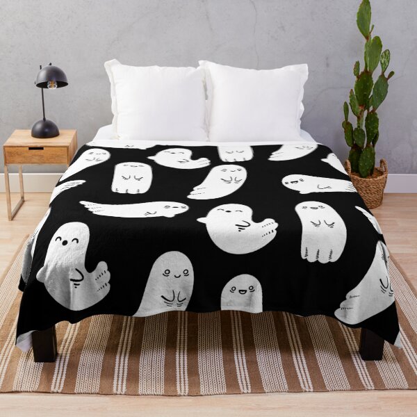 Item preview, Cute and Spooky Black and White Ghosts designed and sold by SianEllis.