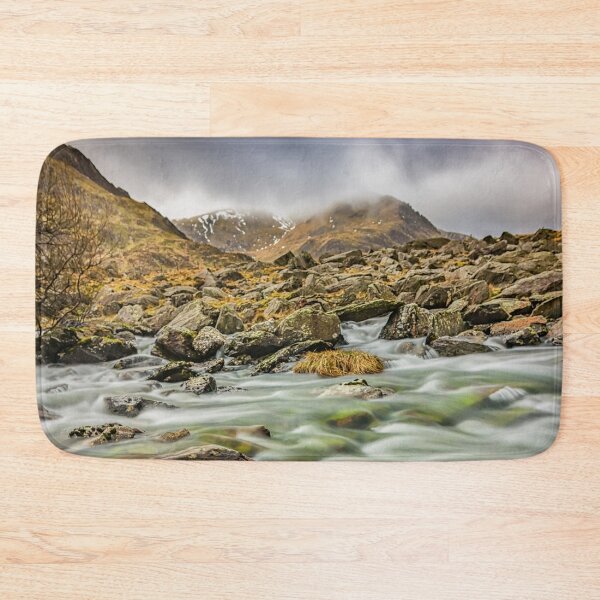 Item preview, Winter River Rapids Snowdonia designed and sold by AJEvans.