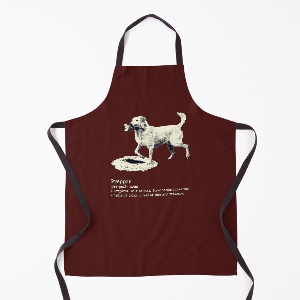 Item preview, Prepper Vintage labrador dog burying a bone - Distressed look designed and sold by bdws.