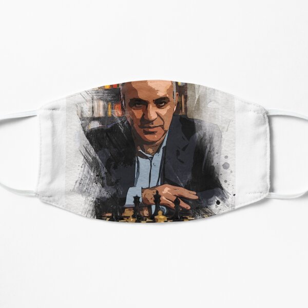 Garry Kasparov ✪ The Legend ✪ Abstract Watercolor Portrait of a chess master Mask