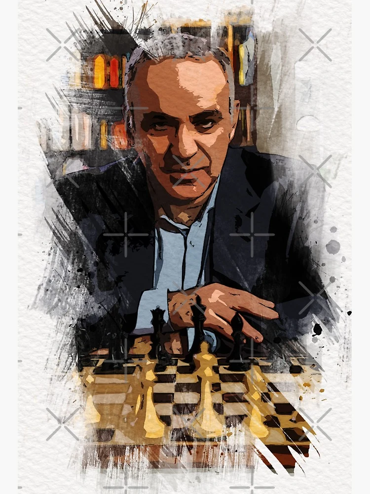 Chess Gift Deep Blue Vs Gary Kasparov Chess Framed Art 