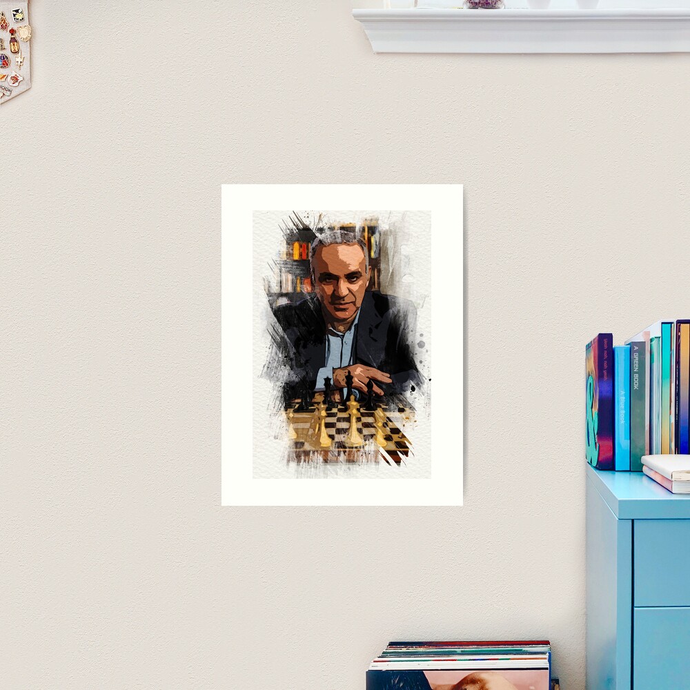 Garry Kasparov ✪ The Legend ✪ Abstract Watercolor Portrait of a chess  master Poster for Sale by Naumovski