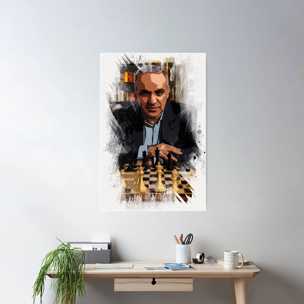 Chess Gift Deep Blue Vs Gary Kasparov Chess Framed Art 