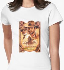 Indiana Jones and The Last Crusade Movie Poster Women's Fitted T-Shirt
