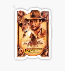 Indiana Jones and The Last Crusade Movie Poster Sticker