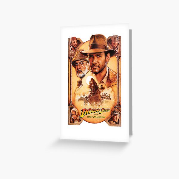Indiana Jones et la dernière affiche de la croisade Carte de vœux