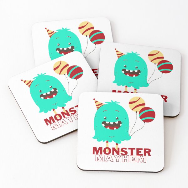 Item preview, Blue and red animated monster - Monster mayhem designed and sold by priyankajustine.