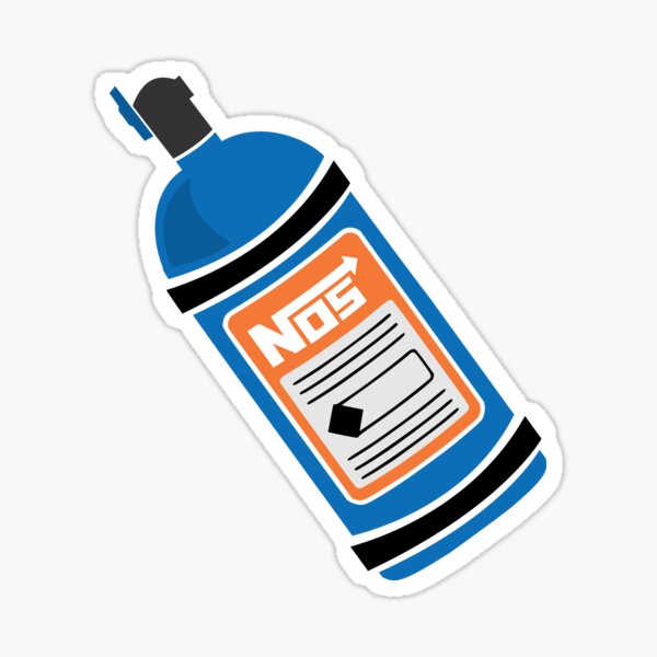 "NOS Nitrous Oxide Canister" Sticker for Sale by thesaltyyankee Redbubble